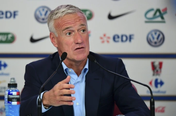 Le sélectionneur des Bleus Didier Deschamps lors de l'annonce des joueurs retenus contre la Bulgarie et les Pays-Bas, le 29 septembre 2016 à Paris