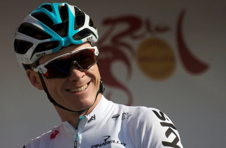 Le cycliste britannique Chris Froome, le 14 février 2018 à Mijas lors de la Ruta del Sol