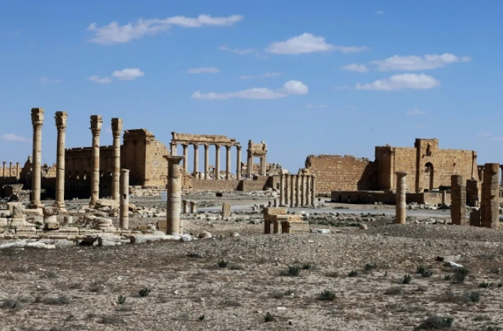 Le temple de Bel dans la cité antique de Palmyre en Syrie le 31 mars 2016