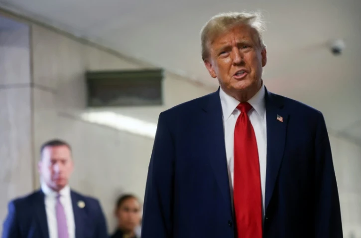 Donald Trump au tribunal de Manhattan, le 25 avril 2024