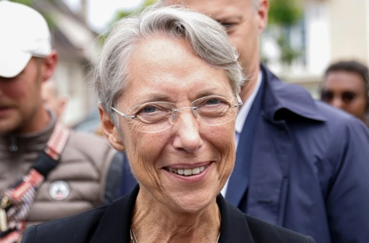 La Première ministre Elisabeth Borne, à Thury-harcourt en Normandie le 22 mai 2022