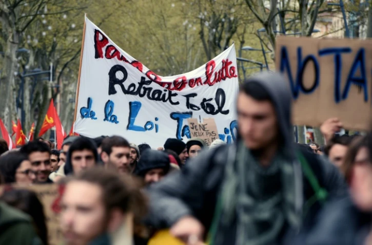 Manifestation contre la loi Travail, le 5 avril 2016 à Toulouse