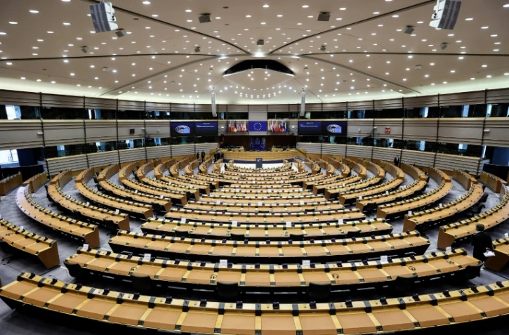 Le Parlement européen, le 26 avril 2021 à Bruxelles