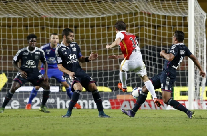 Le match aller entre Monaco et Lyon en Ligue 1, le 16 octobre 2015 au stade Louis-II