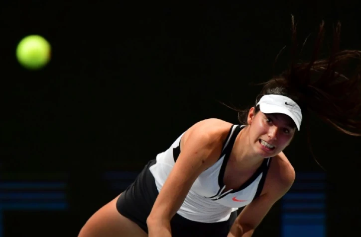 Océane Dodin, lors du tournoi de Budapest, le 24 février 2017