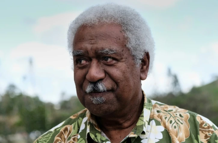 Roch Wamytan, leader de l'Union Calédonienne, à Nouméa le 30 octobre 2018
