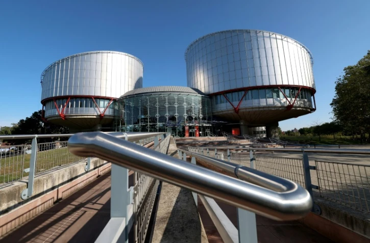 Cette photo monrte le bâtiment de la Cour européenne des droits de l'homme, le 27 septembre 2023 à Strasbourg
