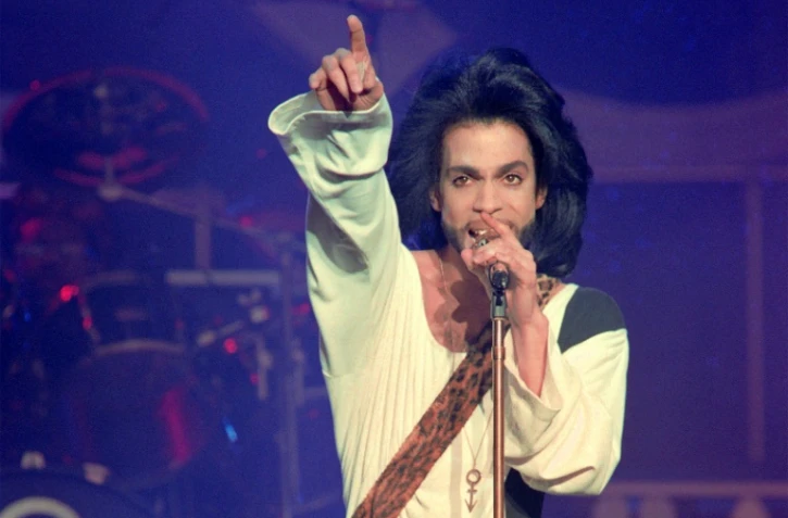 Prince en concert au Parc des Princes, à Paris le 16 juin 1990