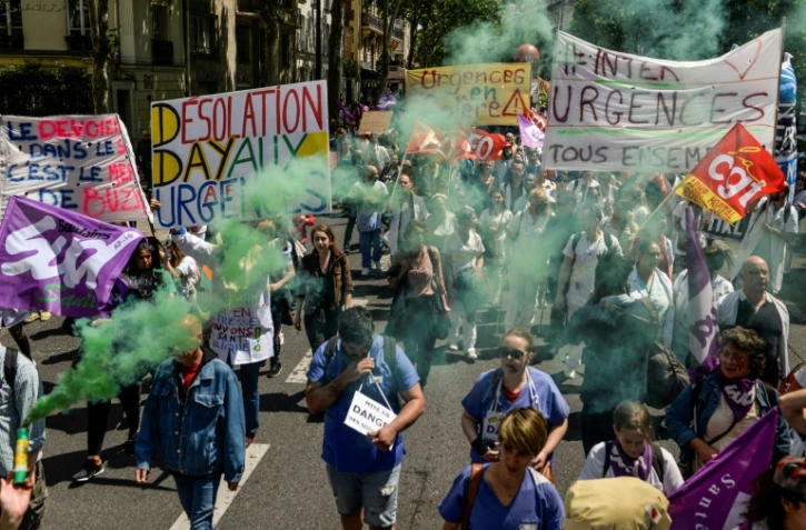 Manifestation à l'appel du collectif Inter-Urgences le 6 juin 2019 à Paris