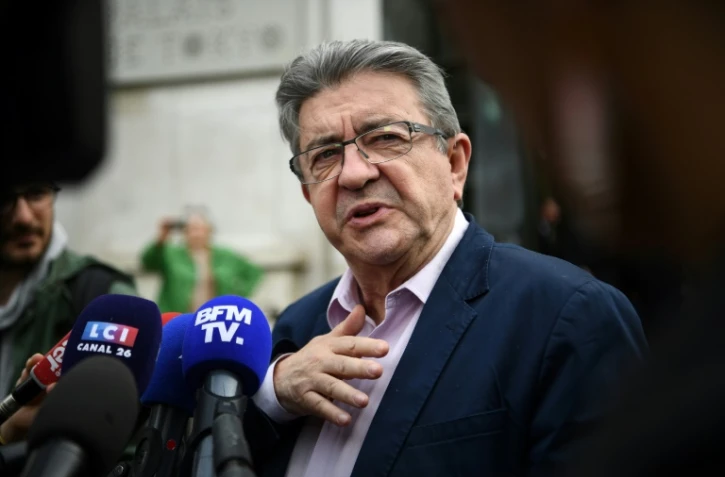 Jean-Luc Mélenchon à Paris le 28 avril 2022