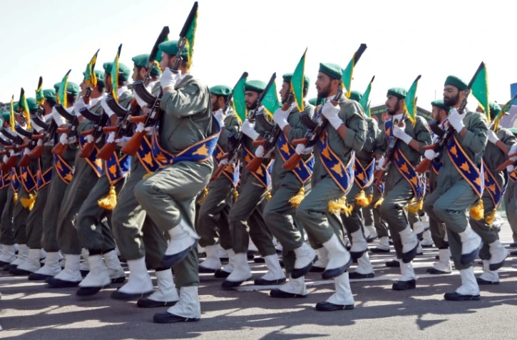 Photo de soldats iraniens lors de la parade militaire à Téhéran, le 22 septembre 2017.