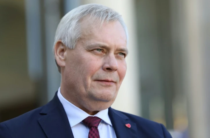 Le Premier ministre finlandais Antti Rinne le 18 septembre 2019 devant l'Elysée, à Paris, lors d'une visite diplomatique