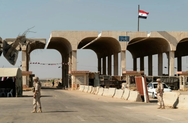 Le poste-frontière de Nassib, entre la Syrie et la Jordanie, le 14 août 2018