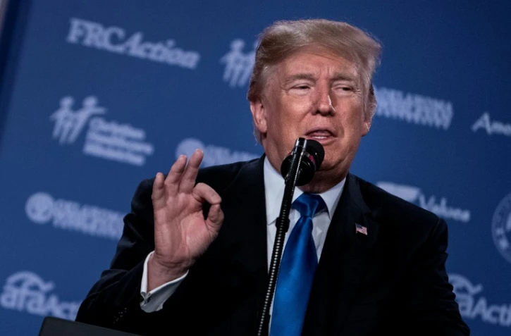 Le président américain Donald Trump à Washington, le 13 octobre 2017