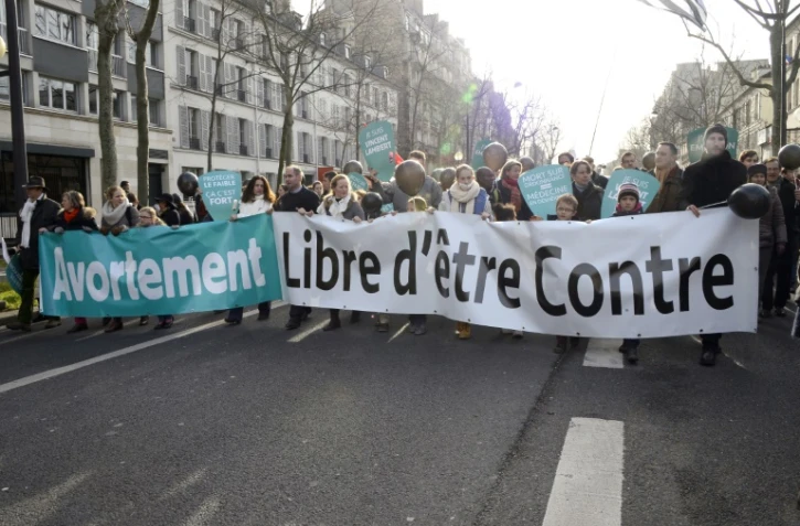 La "Marche pour la vie", contre l'avortement, le 25 janvier 2015 à Paris