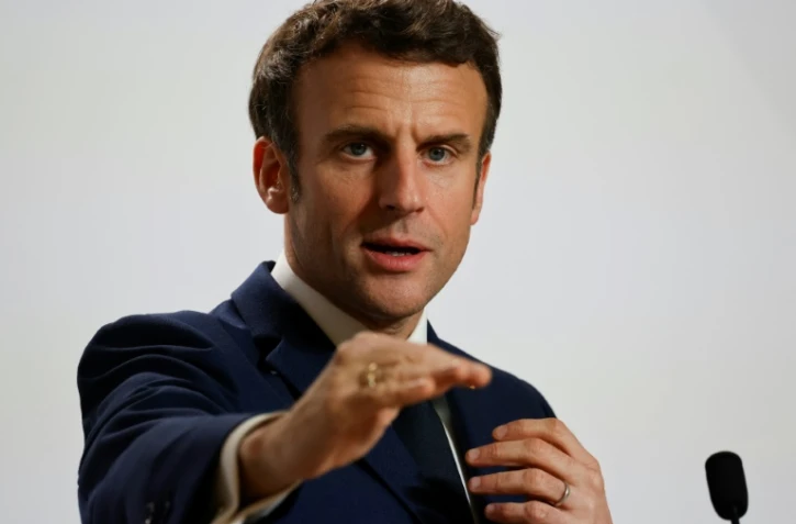 Le président français Emmanuel Macron, le 25 mars 2022 à Bruxelles