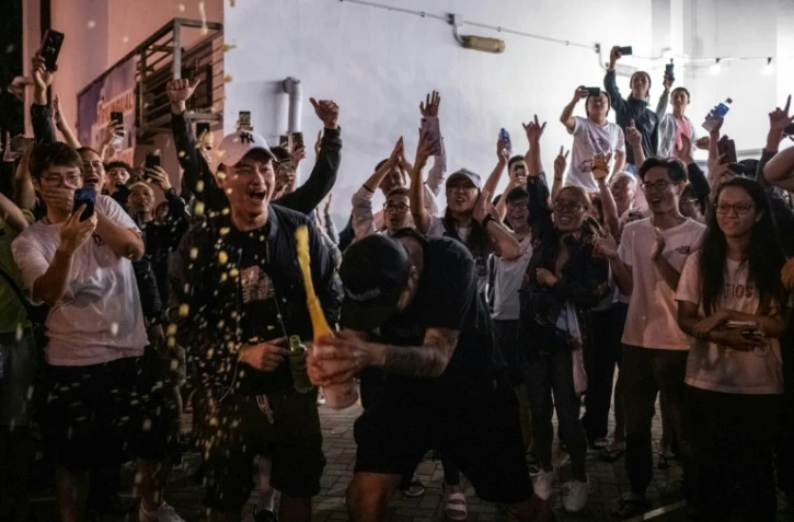 Hong Kong media have reported that the city's pro-democracy camp is headed for a stunning victory in the district council elections