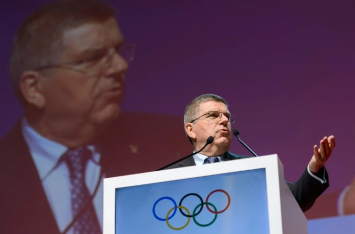 Le président du CIO Thomas Bach à Lausanne, le 19 avril 2016