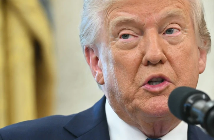 Le président américain Donald Trump à la Maison Blanche, le 22 avril 2025