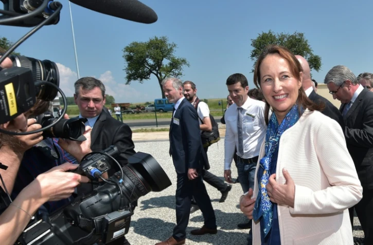 La ministre de l'Ecologie Ségolène Royal à Rittershoffen, dans l'est de la France, le 7 juin 2016