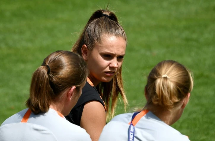 L'attaquante néerlandaise Lieke Martens, à l'entraînement, à Oullins près de Lyon, le 2 juillet 2019