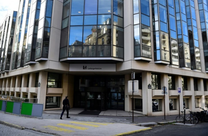 Le siège de Lafarge à Paris, le 14 novembre 2017. 