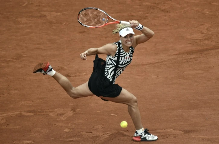 L'Allemande Angelique Kerber face à la Néerlandaise Kiki Bertens, le 24 mai 2016 à Paris