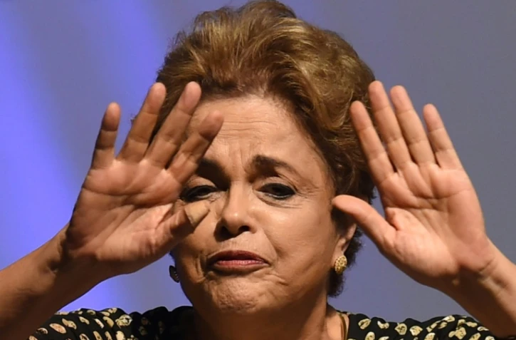 La présidente brésilienne Dilma Rousseff à Brasilia le 10 mai 2016