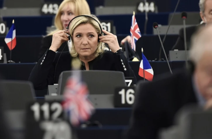 Marine Le Pen au Parlement européen, le 26 octobre 2016