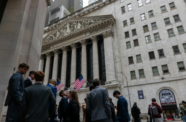 Devant la Bourse de New York le 2 avril 2025.