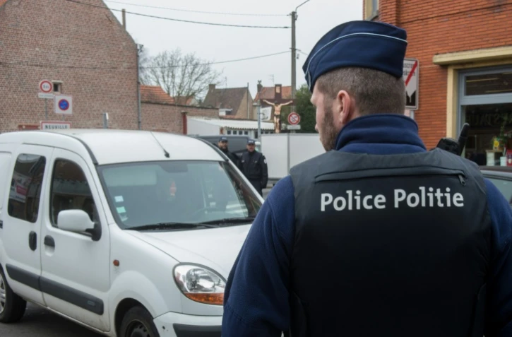 Des policiers belges, le 24 mars 2016 à Bruxelles