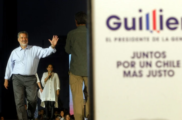 Alejandro Guillier, candidat à la présidentielle chilienne, le 14 décembre 2017 à Santiago