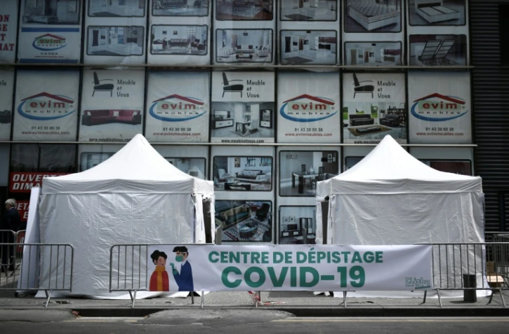Centre mobile de dépistage du Covid-19 à Clichy-sous-Bois, le 22 mai 2020
