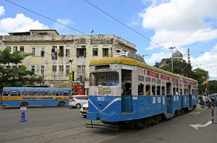 Le tramway de Calcutta, le 8 septembre 2024 en Inde