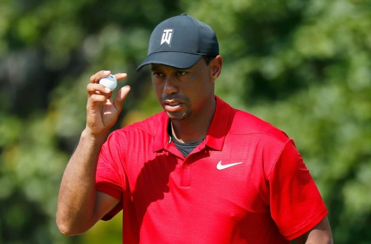 Tiger Woods, vainqueur du Tour Championship, son premier titre depuis cinq ans, le 23 septembre 2018 à Atlanta