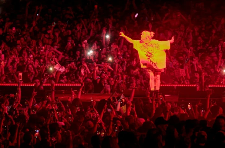 La chanteuse américaine Billie Eilish en concert, le 24 septembre 2021 à New York