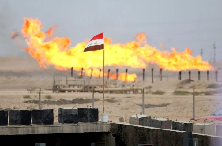 Champ de pétrole en Irak le 3 mars 2016