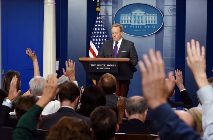 Le porte-parole de la Maison Blanche Sean Spicer, le 17 juillet 2017 à Washington