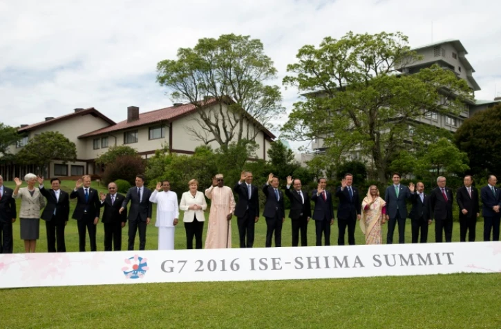 Les dirigeants du G7 réunis le 27 mai 2016 à Shima
