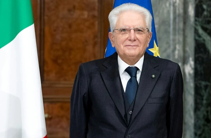 Le président italien Sergio Mattarella à Rome le 29 octobre 2021
