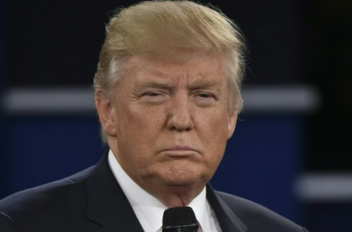 Le président des Etats-Unis Donald Trump, le 9 octobre 2016 à St Louis (Missouri)