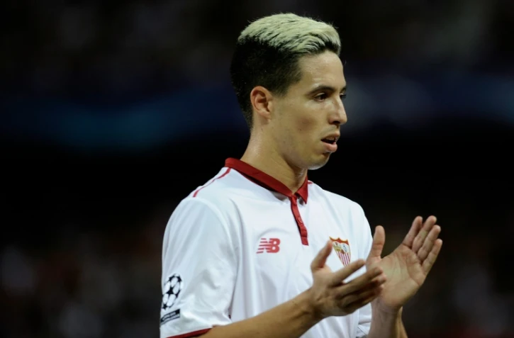 Samir Nasri, l'attaquant français de Séville, le 27 septembre 2016 lors du match face à Lyon