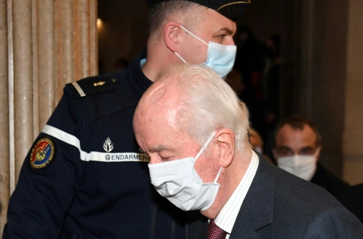 L'ancien Premier ministre Edouard Balladur le 19 janvier 2021 devant la Cour de justice de la République à Paris 