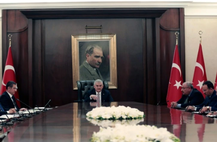 Le Premier ministre turc Binali Yildirim préside un eréunion du gouvernement à Ankara, le 2 septembre 2016
