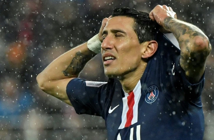 L'attaquant argentin du PSG Angel Di Maria sur le terrain de Dijon le 1er novembre 2019