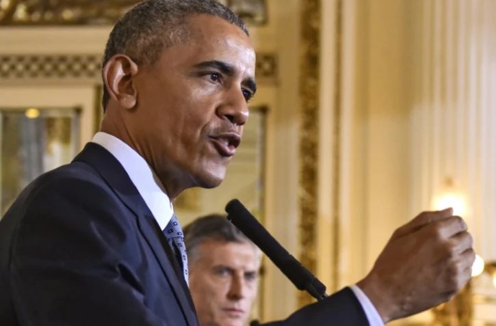 Le président américain Barack Obama, lors d'une conférence de presse à Buenos Aires, le 23 mars 2016