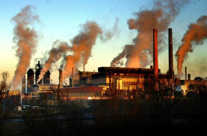 L'Usine Metaleurop de Noyelles-Godault (Pas-de-Calais) le 29 janvier 2003