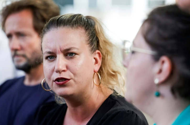 La cheffe des députés LFI Mathilde Panot, à Ivry sur Seine (Val de Marne) le 18 septembre 2023