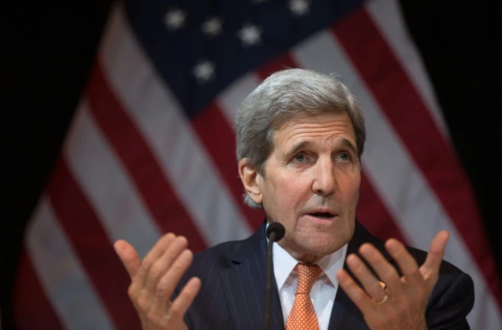Le secrétaire d'Etat américain John Kerry, le 14 novembre 2015 à Vienne