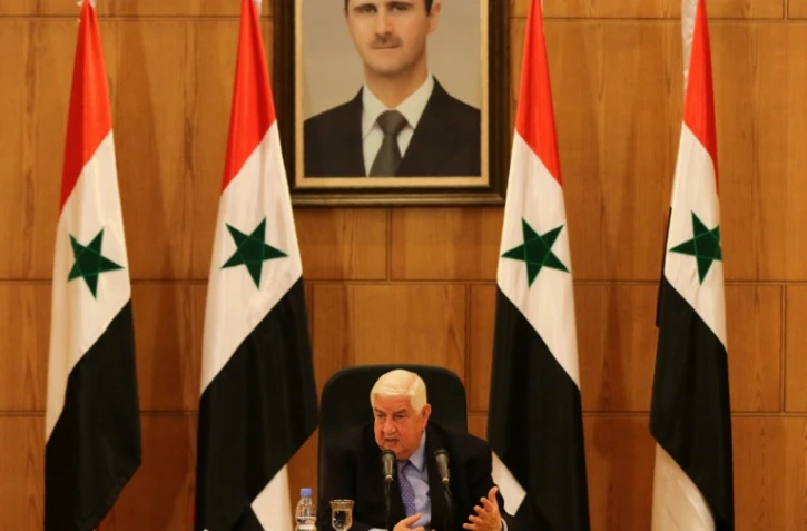 Le chef de la diplomatie syrienne Walid Mouallem, le 12 mars 2016 à Damas